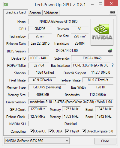 evga ssc 4gb gpuz