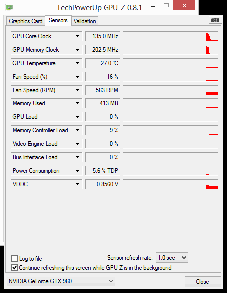 evga ssc 4gb idle gpuz