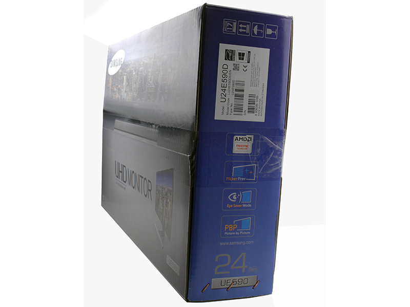 samsung UE24E590D box side up