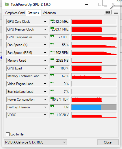 gtx 1070 ftw gpuz load witcher