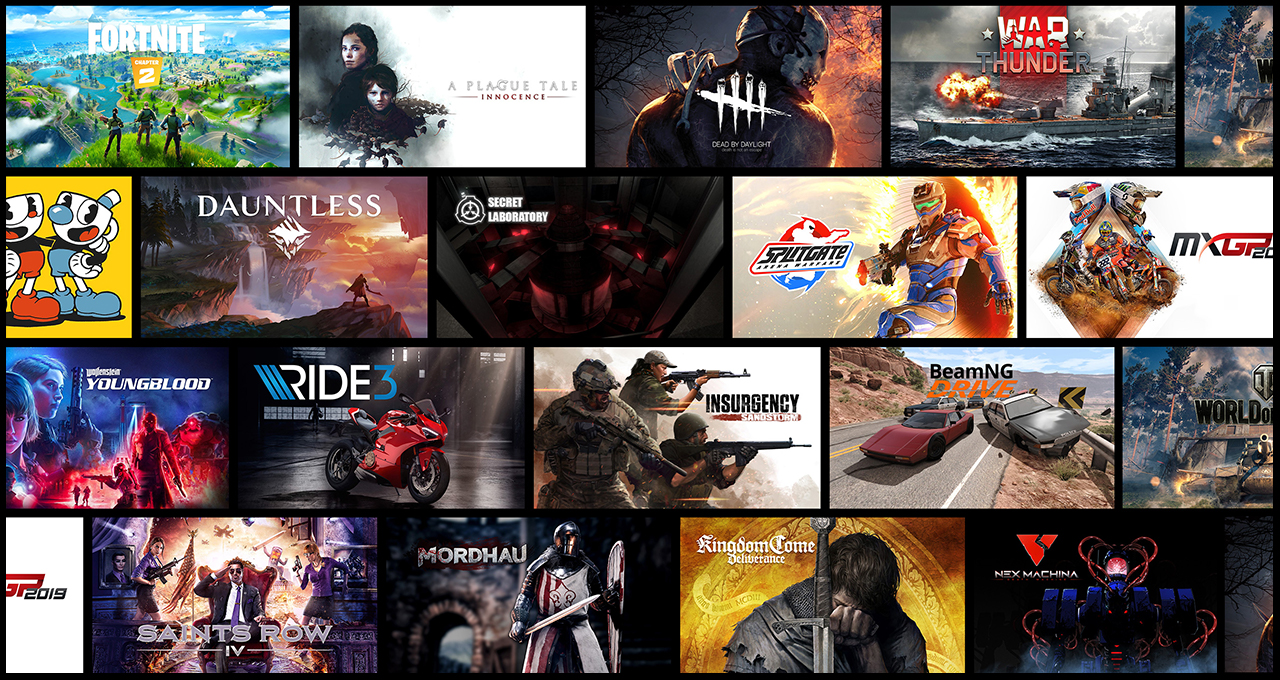 GeForce NOW Game Wall