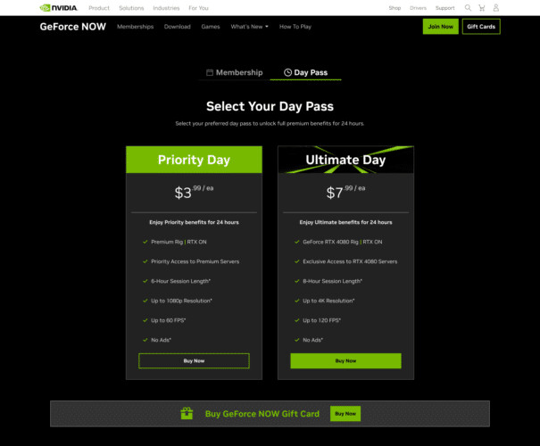 geforcenow daypass 1
