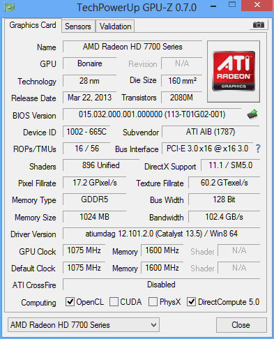his 7790 icooler turbo gpuz