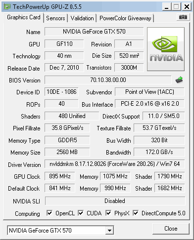 gpuz gtx 570 beast2 oc