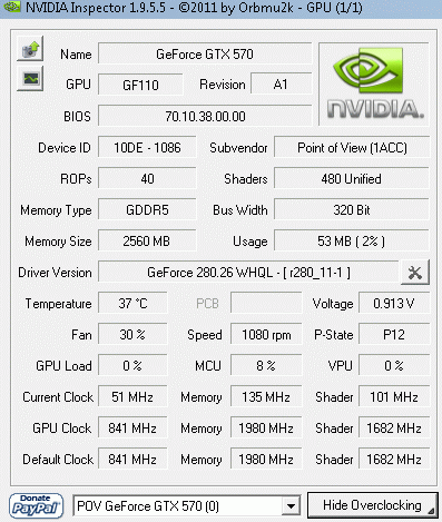 inspector idle temp