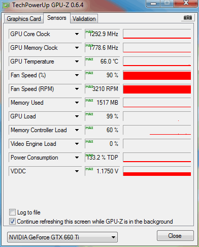 gpuz load oc phantom 660 ti