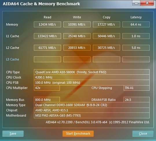 vengeace lp on 1600mhz msi fm2-a85xa-g65 test1