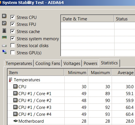 cpu temp with 7-zip