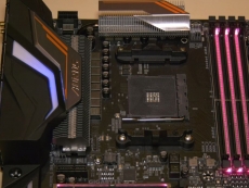 Gigabyte's X470 motherboard spotted on CES floor